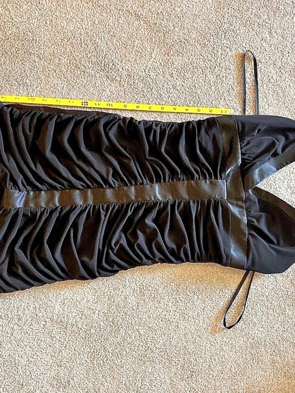 Cache Black Ruched Halter Maxi Dress - Picture 5 of 7